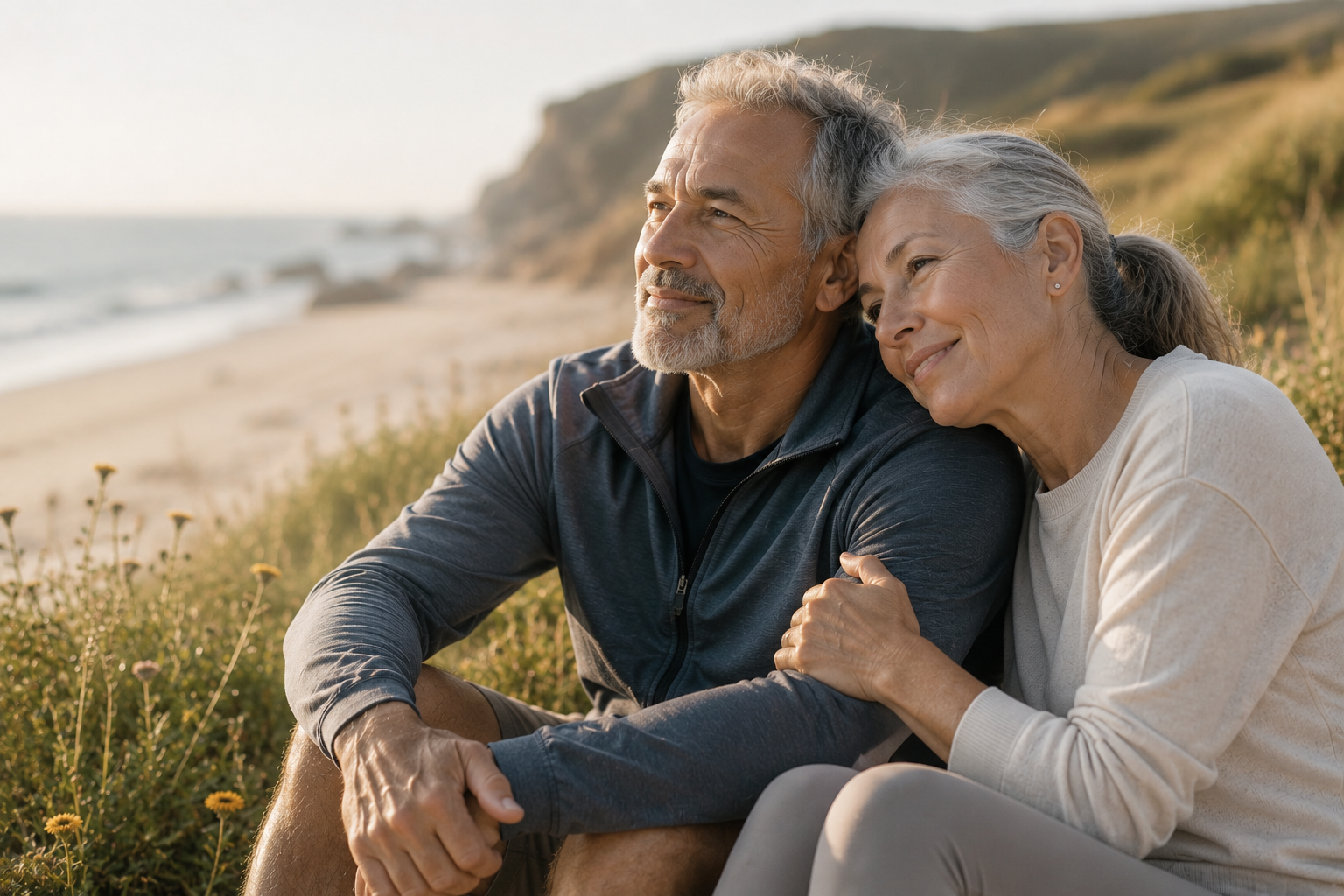Adult enjoying healthy aging and resilience
