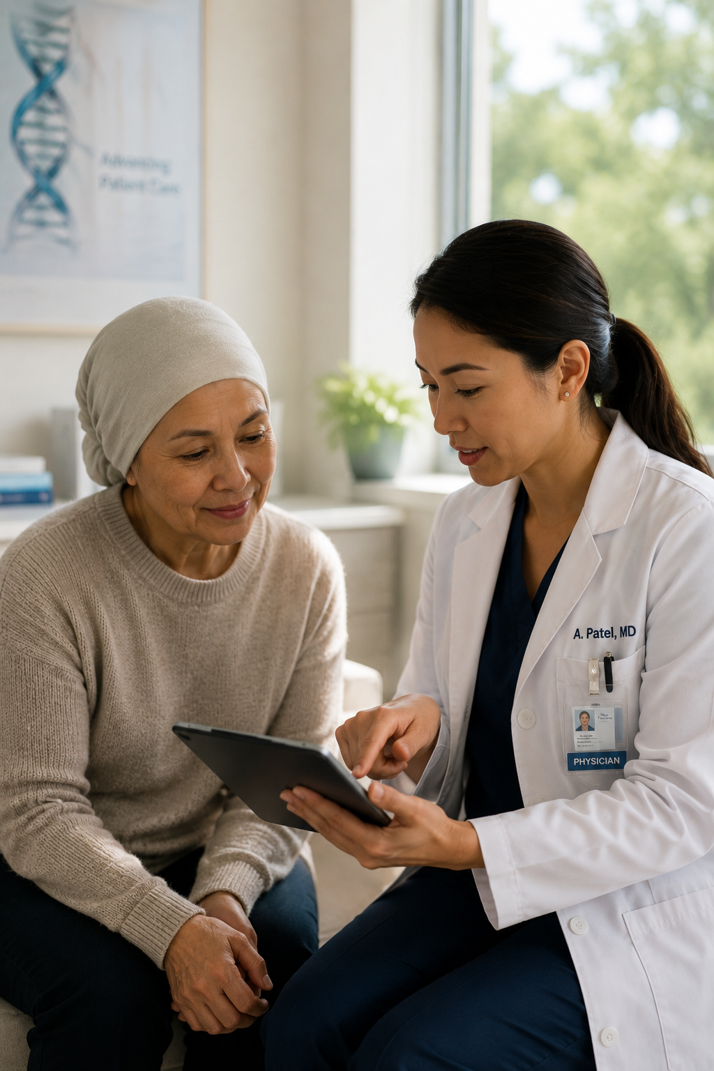 Patient and provider in consultation